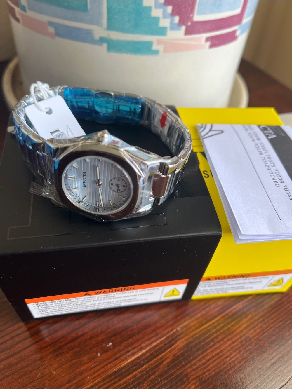 Invicta Women’s Silver Watch with White Textured Dial